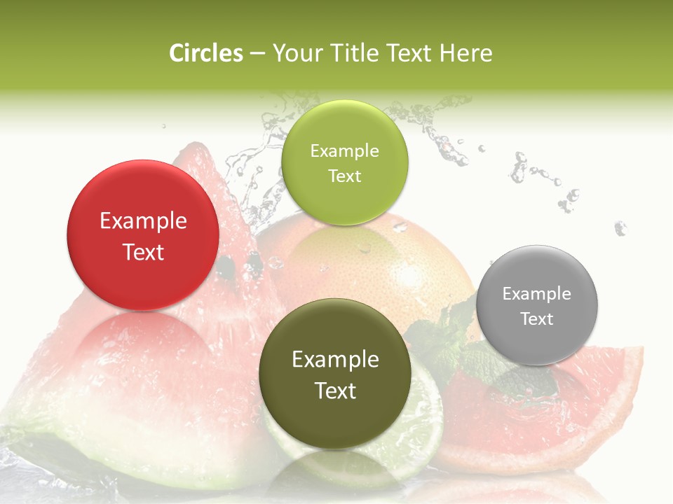 Red Fresh Herb PowerPoint Template