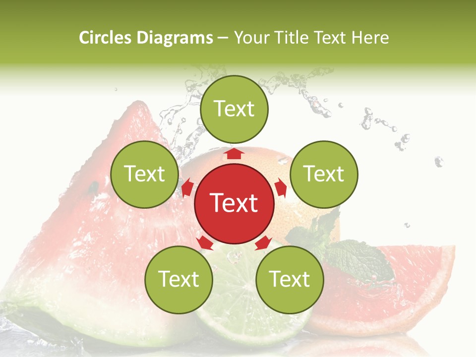 Red Fresh Herb PowerPoint Template