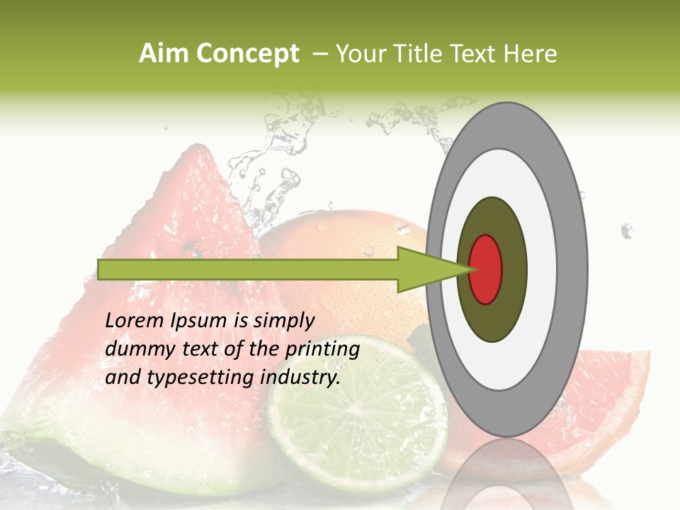 Red Fresh Herb PowerPoint Template