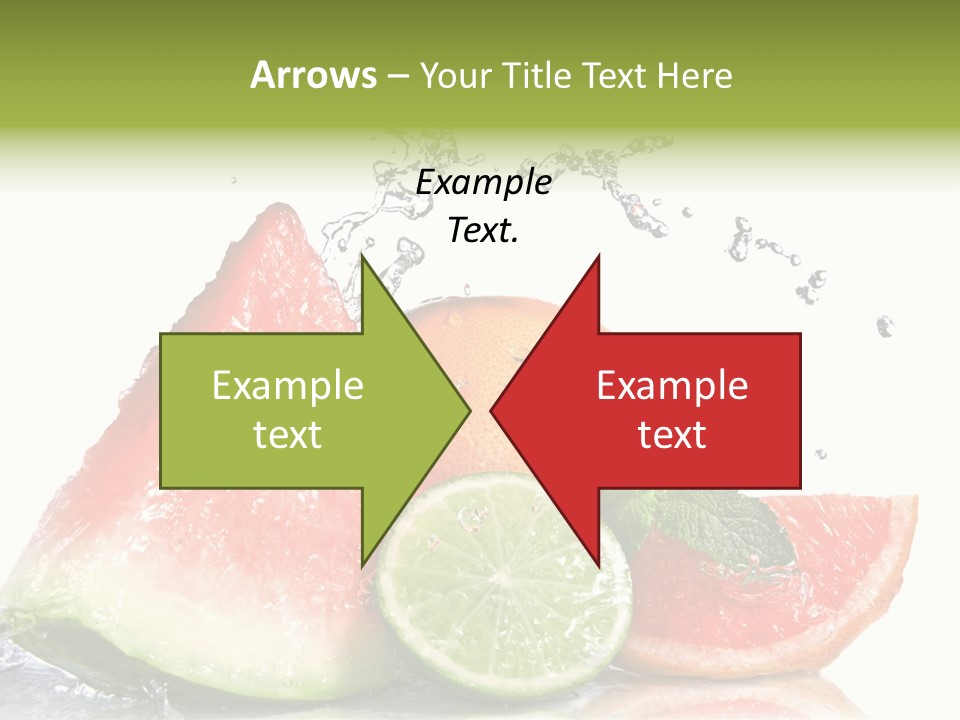 Red Fresh Herb PowerPoint Template