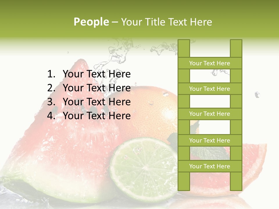 Red Fresh Herb PowerPoint Template