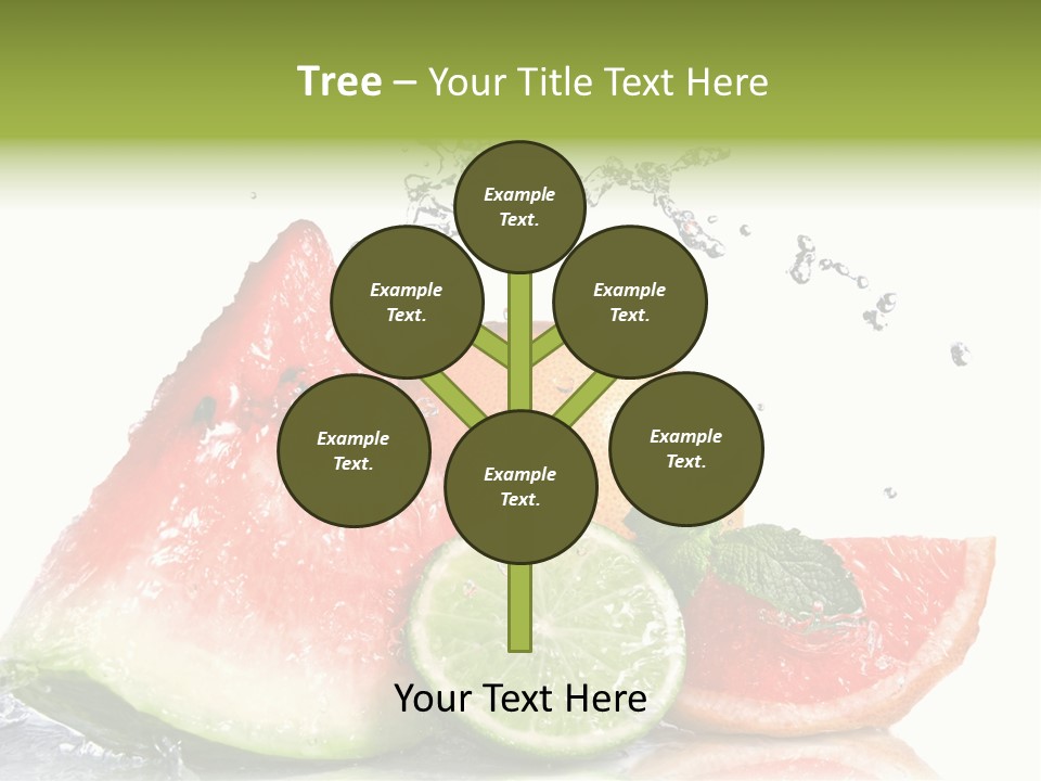 Red Fresh Herb PowerPoint Template