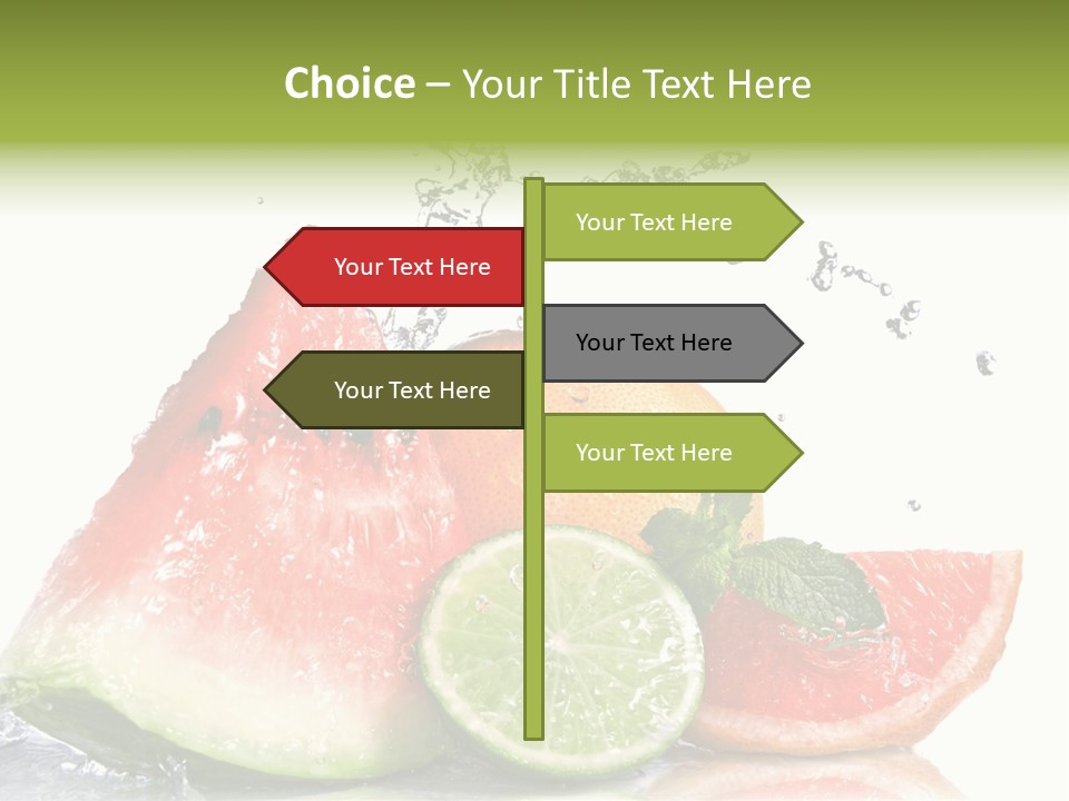 Red Fresh Herb PowerPoint Template