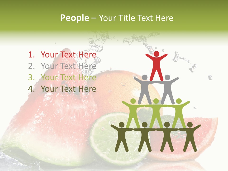 Red Fresh Herb PowerPoint Template