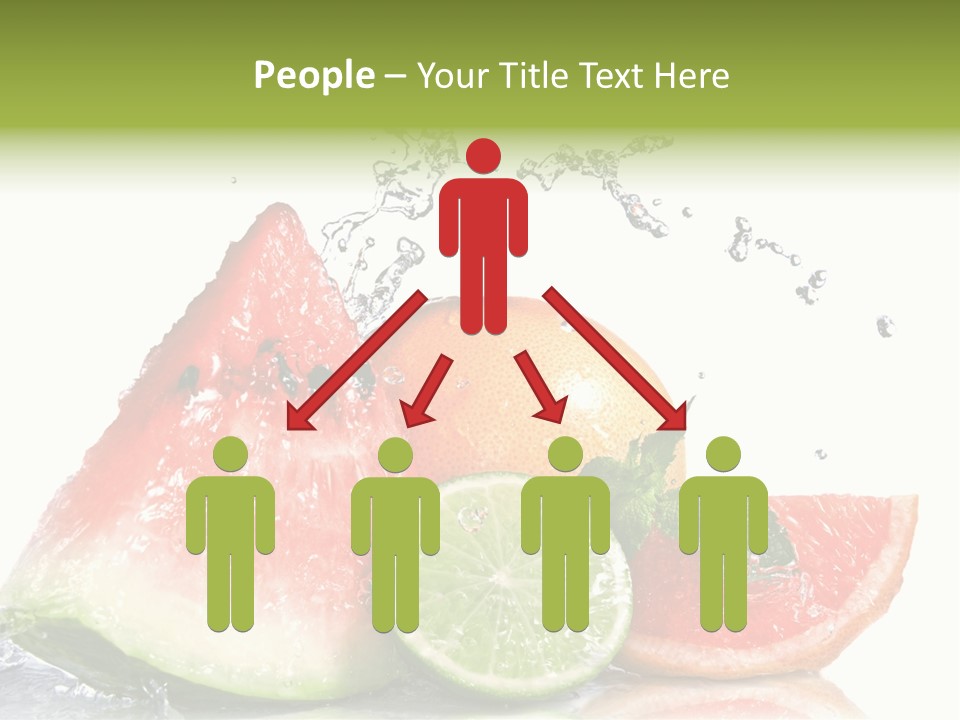 Red Fresh Herb PowerPoint Template