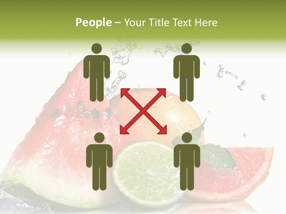 Red Fresh Herb PowerPoint Template