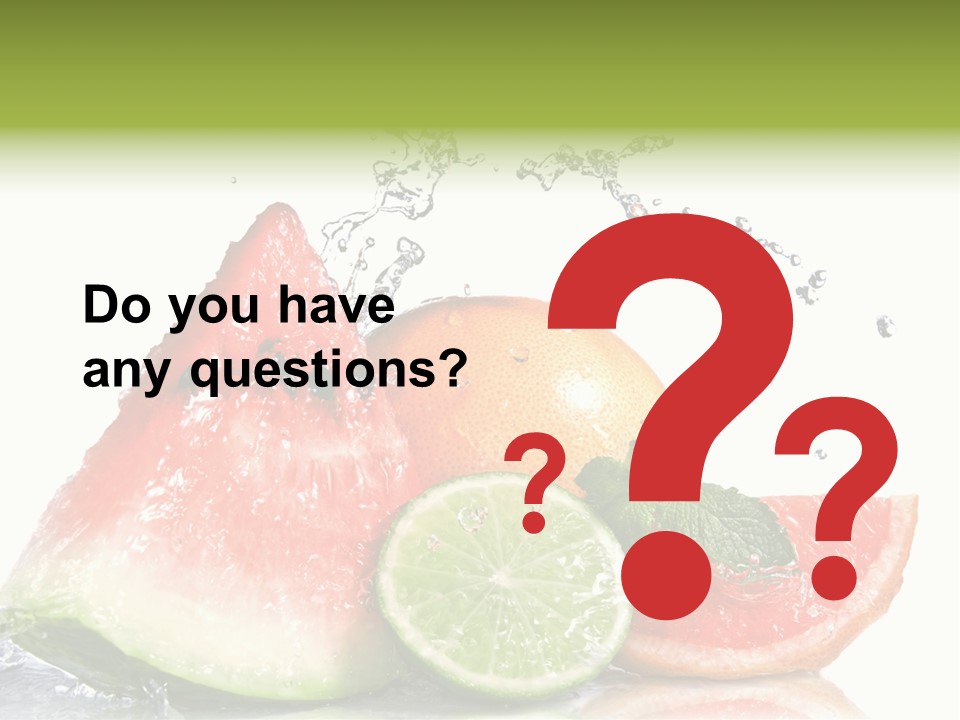 Red Fresh Herb PowerPoint Template