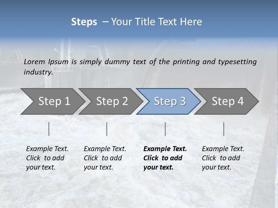 Wall Reservoir Watts PowerPoint Template