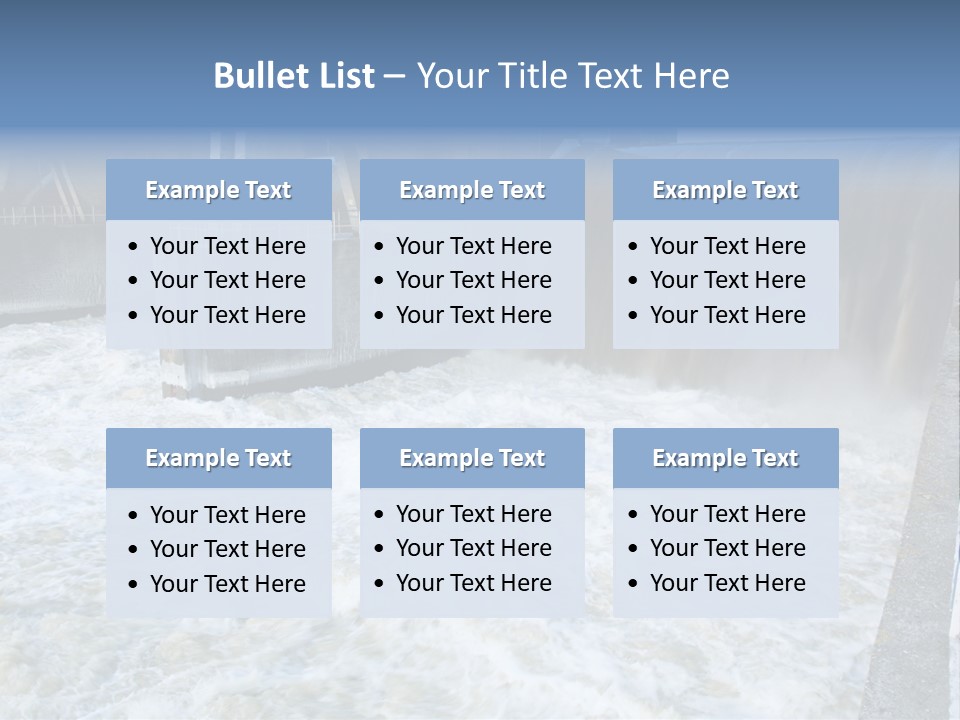 Wall Reservoir Watts PowerPoint Template
