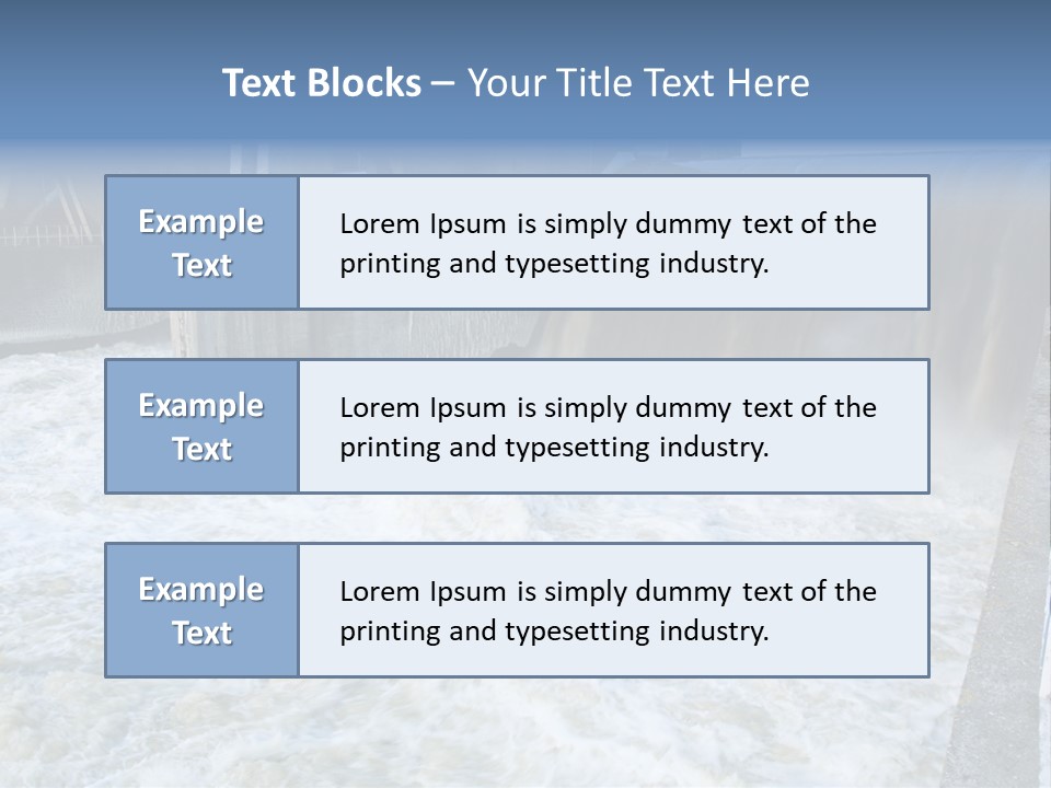 Wall Reservoir Watts PowerPoint Template