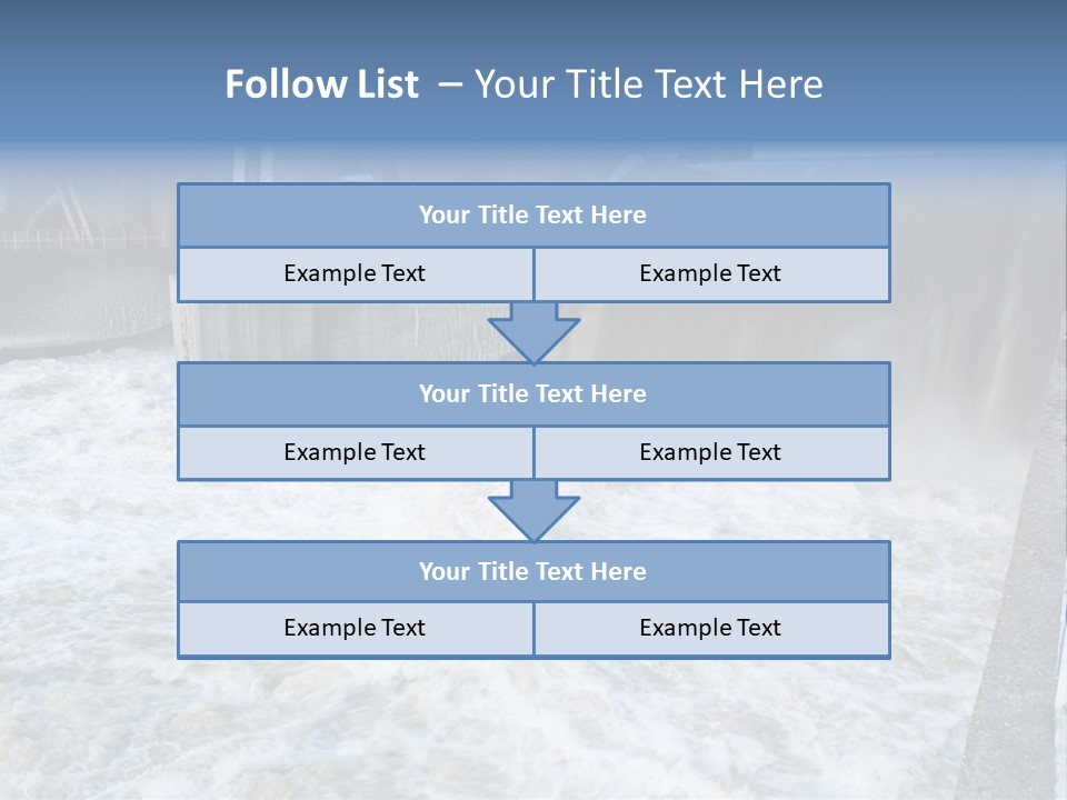 Wall Reservoir Watts PowerPoint Template