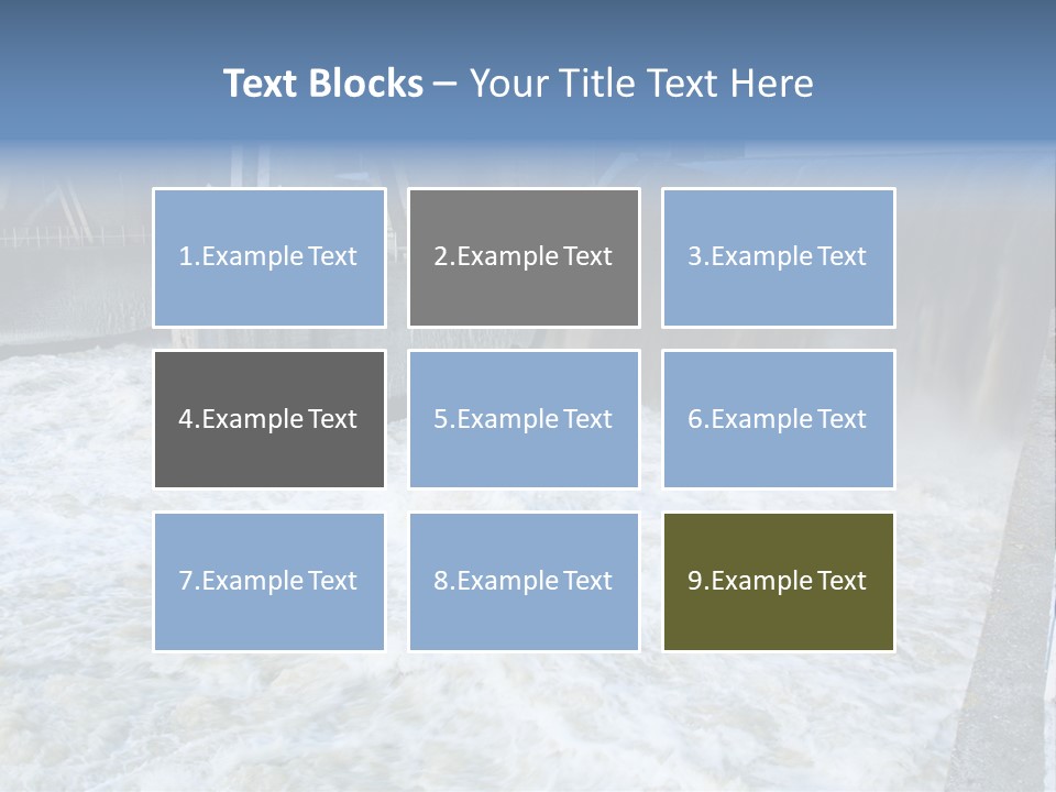 Wall Reservoir Watts PowerPoint Template