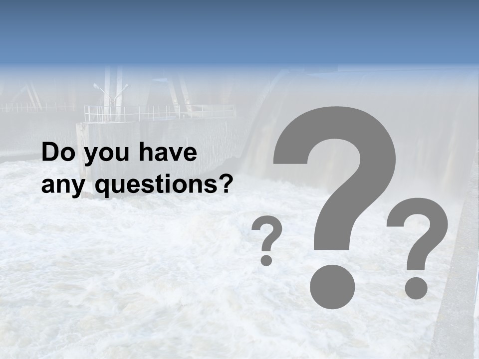 Wall Reservoir Watts PowerPoint Template