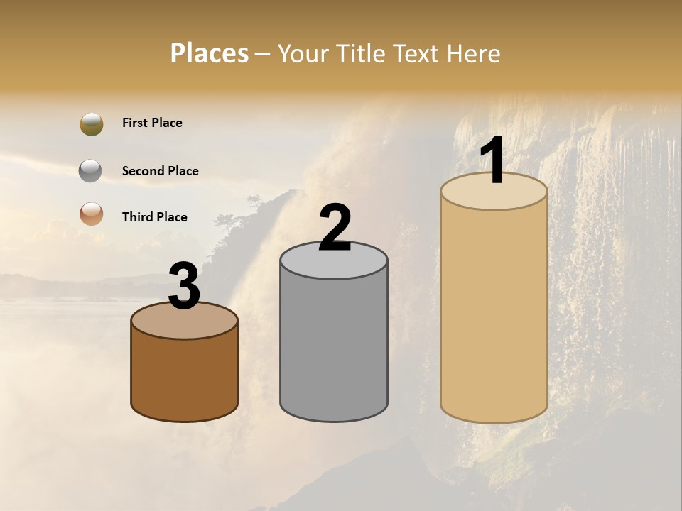 Park Flow Waterfall PowerPoint Template
