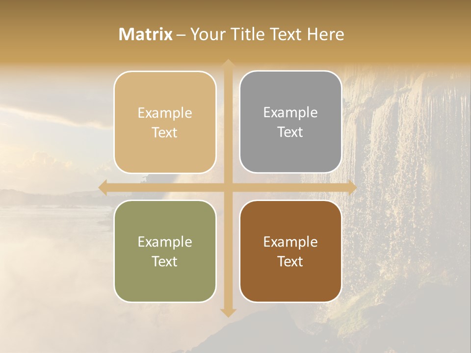Park Flow Waterfall PowerPoint Template