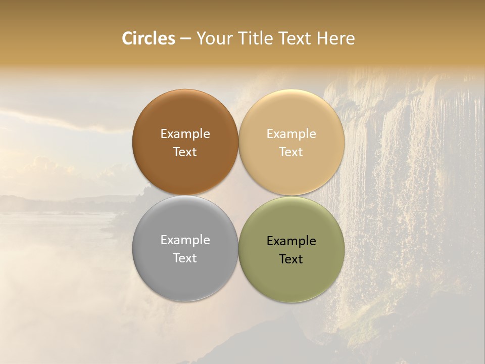 Park Flow Waterfall PowerPoint Template