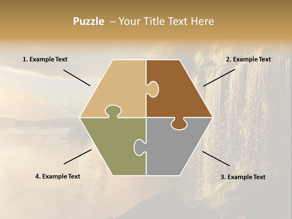 Park Flow Waterfall PowerPoint Template