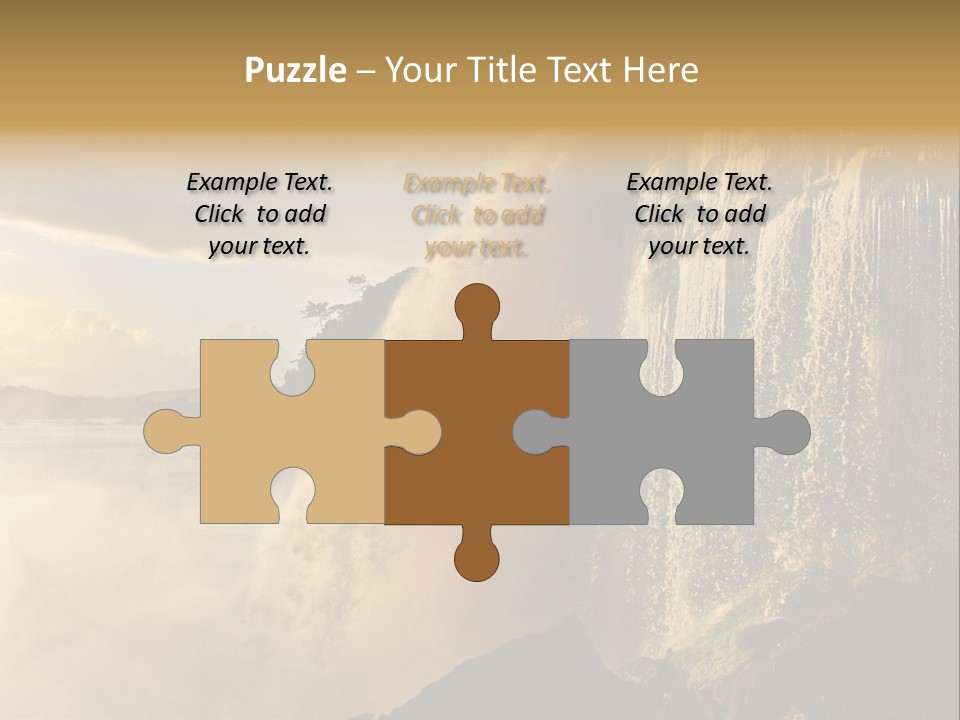 Park Flow Waterfall PowerPoint Template