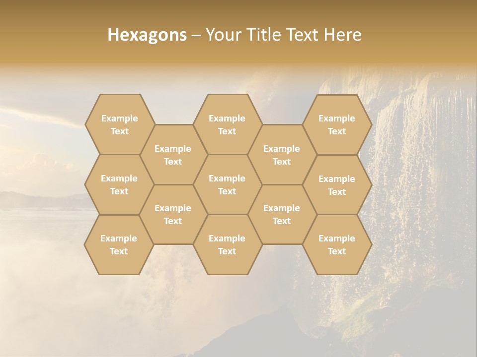 Park Flow Waterfall PowerPoint Template