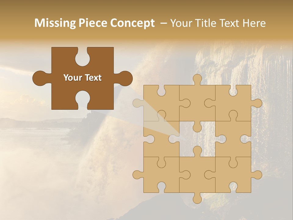 Park Flow Waterfall PowerPoint Template