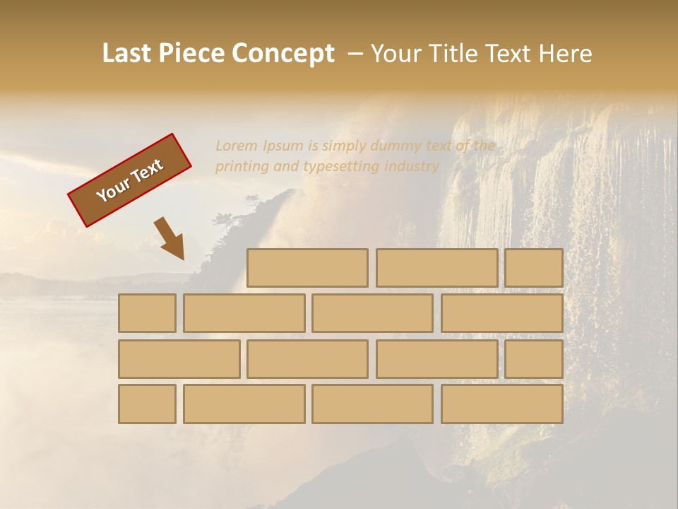 Park Flow Waterfall PowerPoint Template
