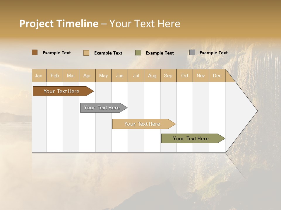 Park Flow Waterfall PowerPoint Template