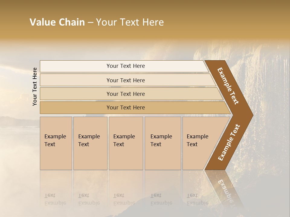 Park Flow Waterfall PowerPoint Template