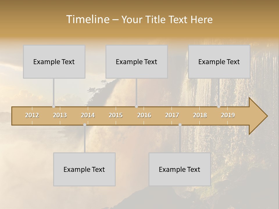 Park Flow Waterfall PowerPoint Template