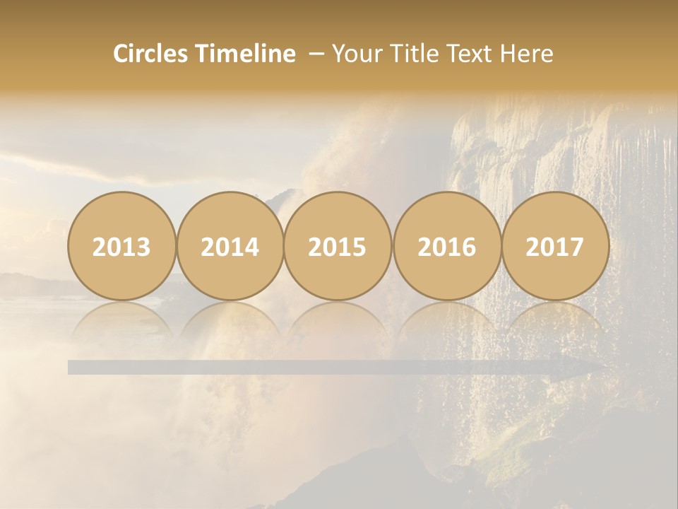 Park Flow Waterfall PowerPoint Template