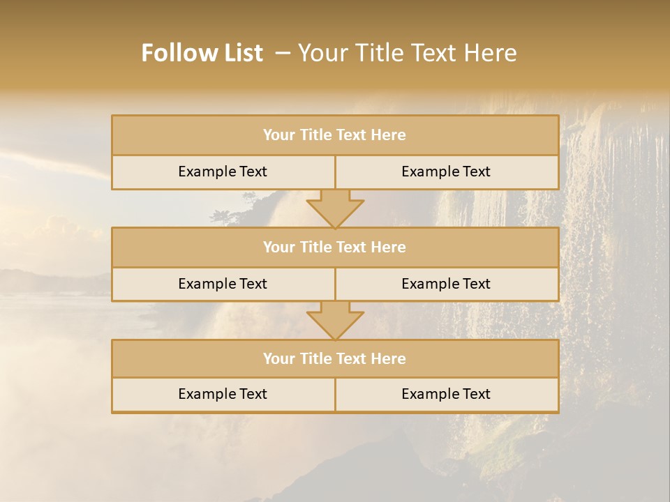 Park Flow Waterfall PowerPoint Template