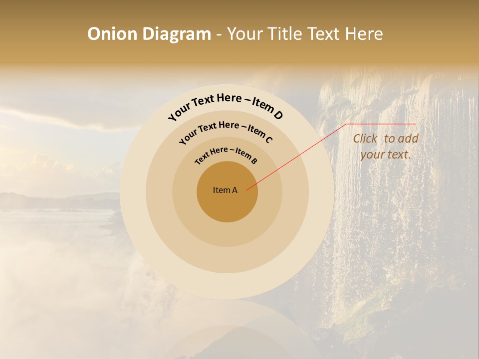 Park Flow Waterfall PowerPoint Template