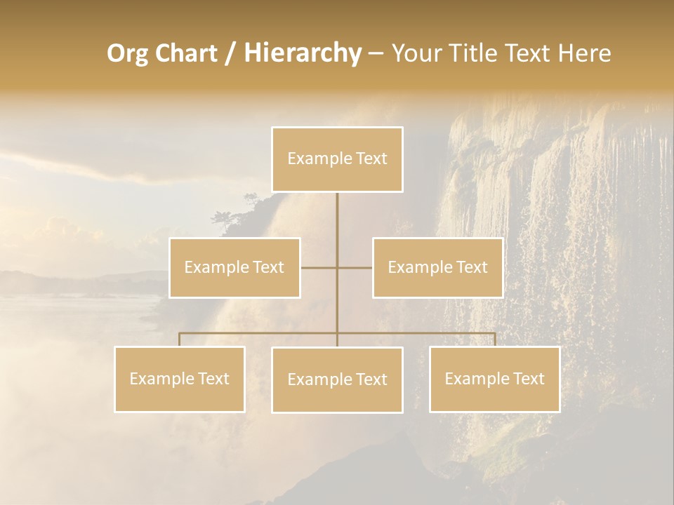Park Flow Waterfall PowerPoint Template