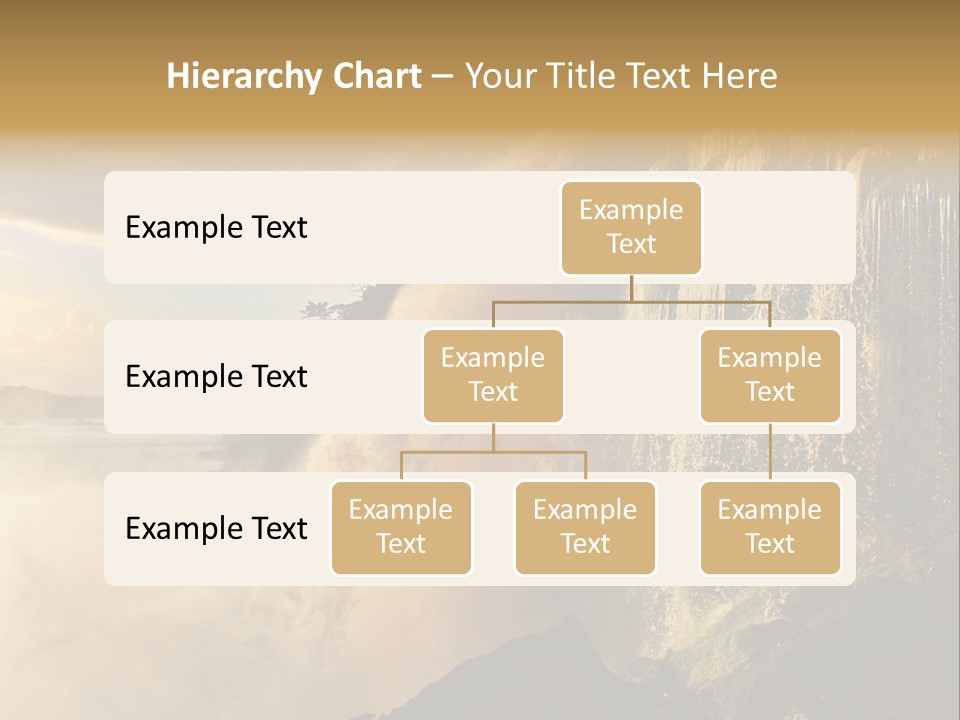 Park Flow Waterfall PowerPoint Template