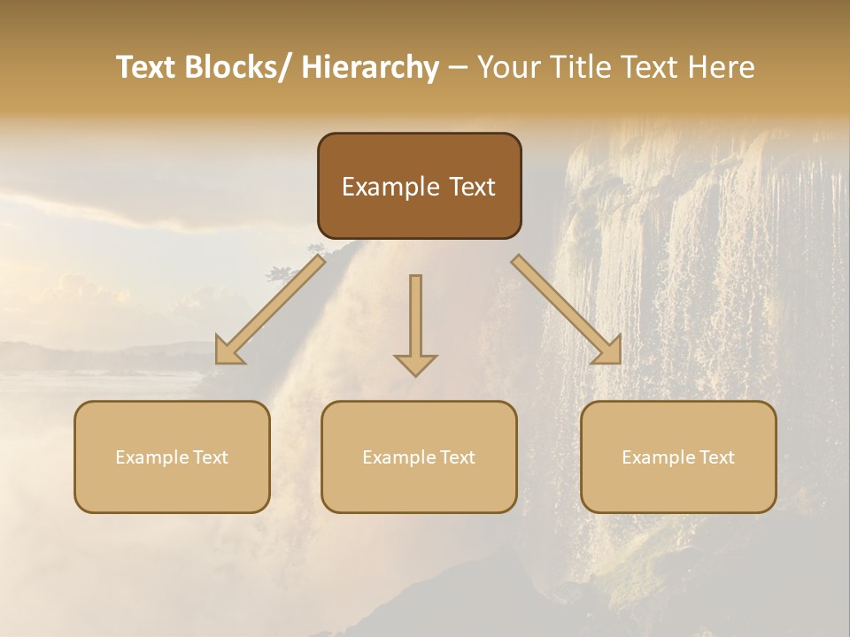 Park Flow Waterfall PowerPoint Template