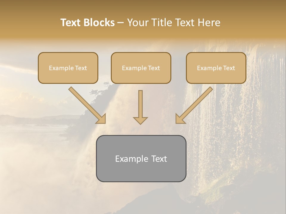 Park Flow Waterfall PowerPoint Template