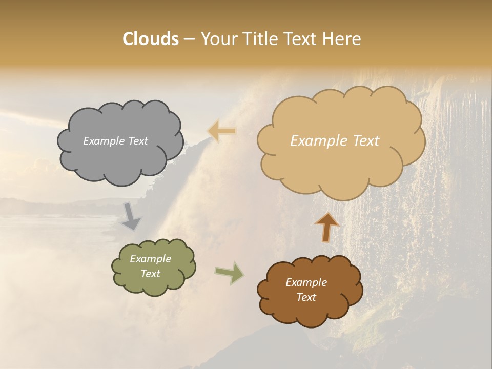 Park Flow Waterfall PowerPoint Template