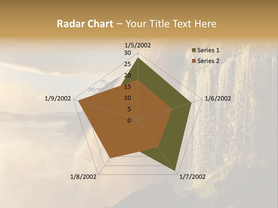 Park Flow Waterfall PowerPoint Template