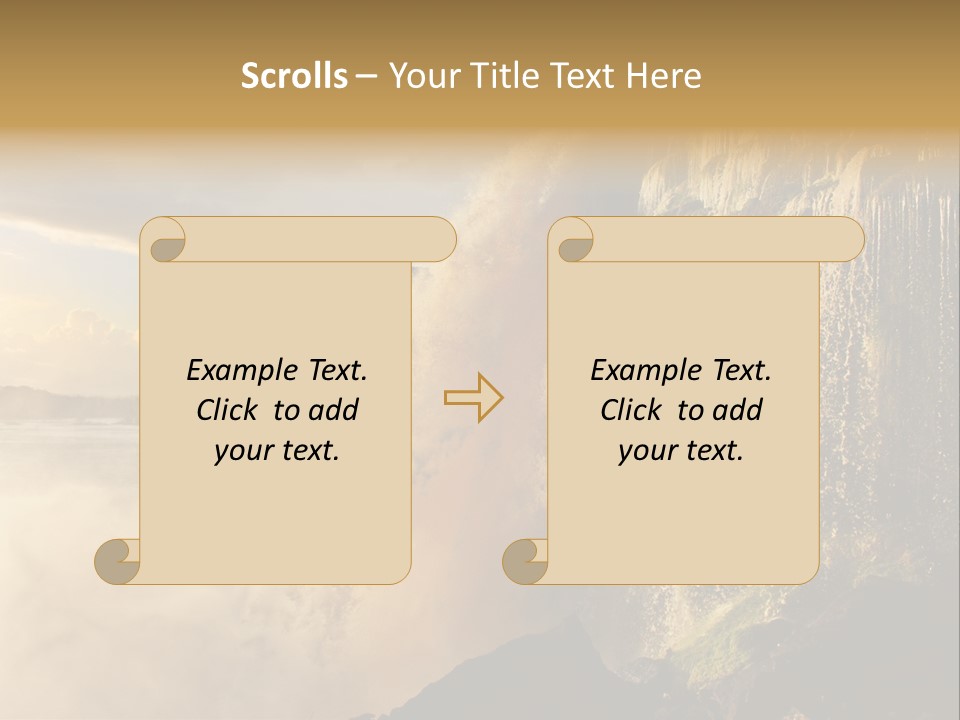 Park Flow Waterfall PowerPoint Template