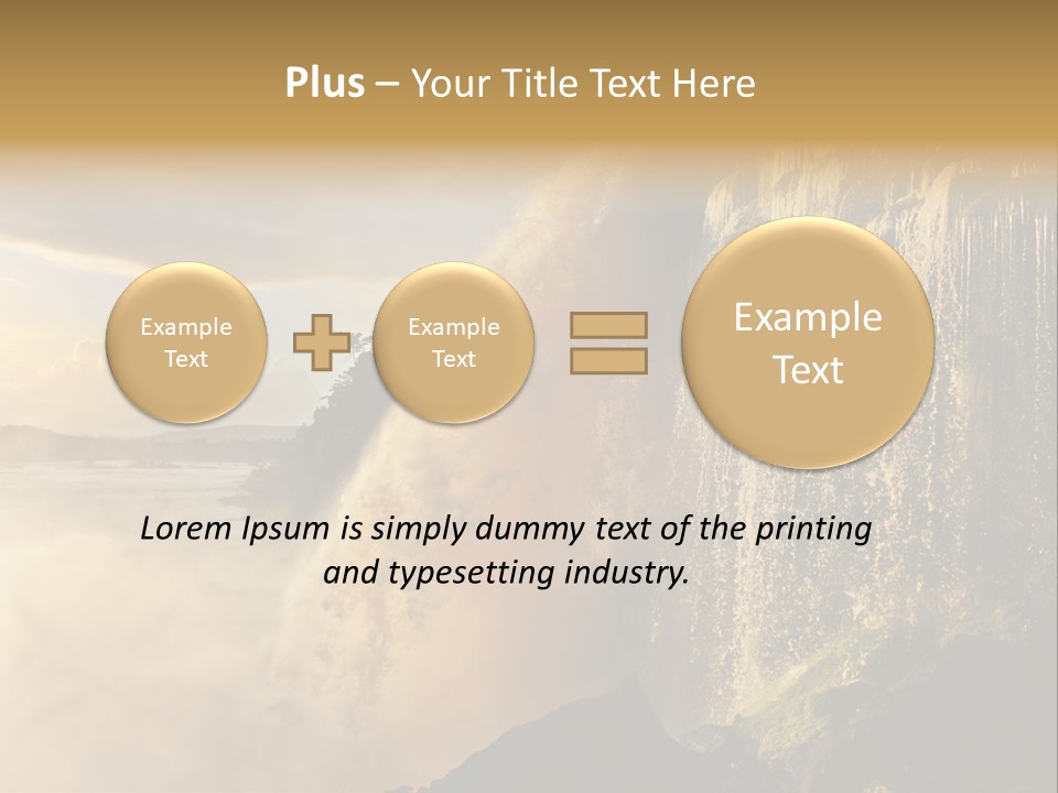 Park Flow Waterfall PowerPoint Template
