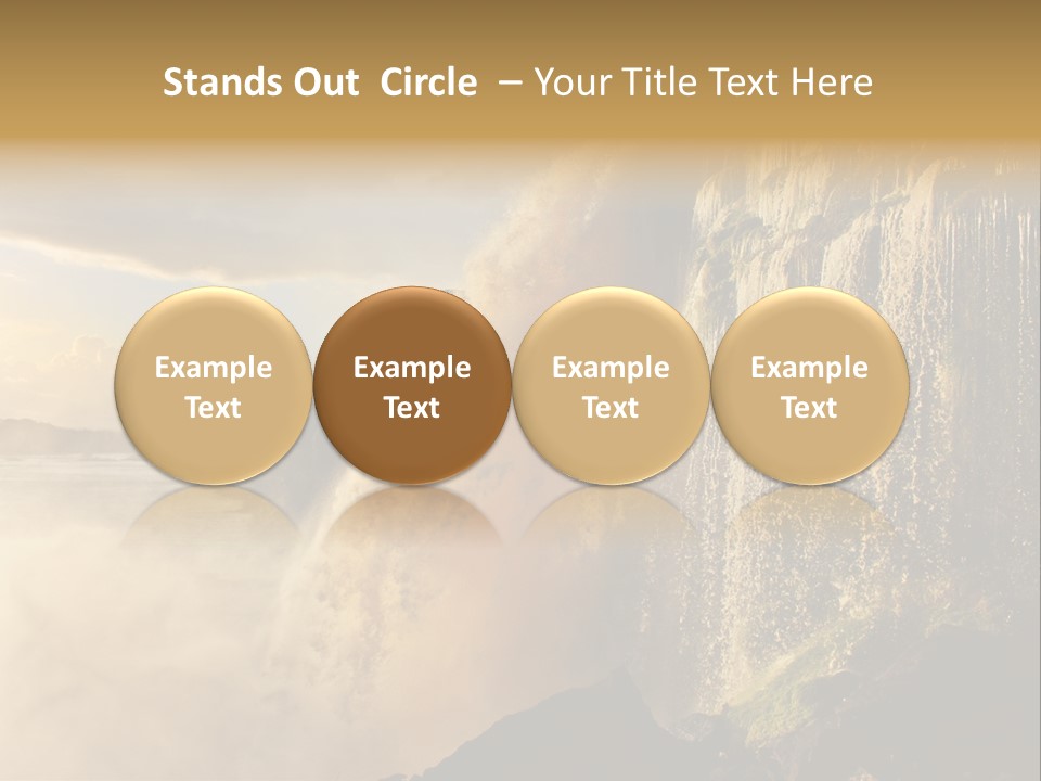Park Flow Waterfall PowerPoint Template