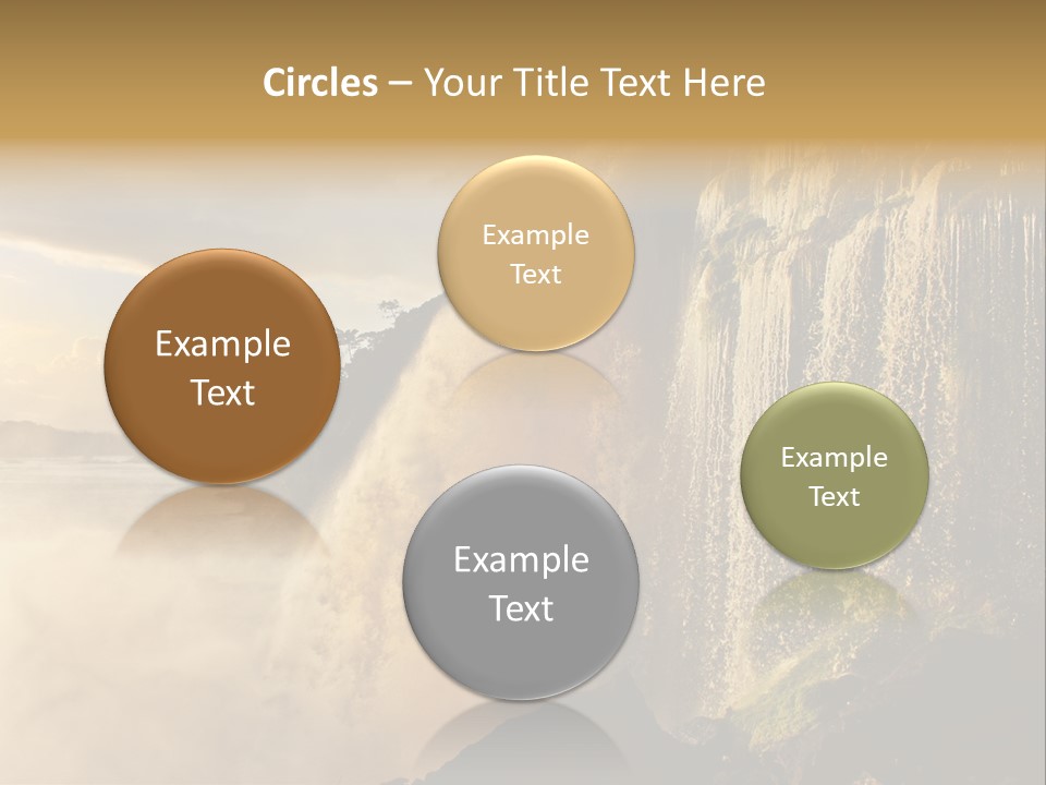 Park Flow Waterfall PowerPoint Template
