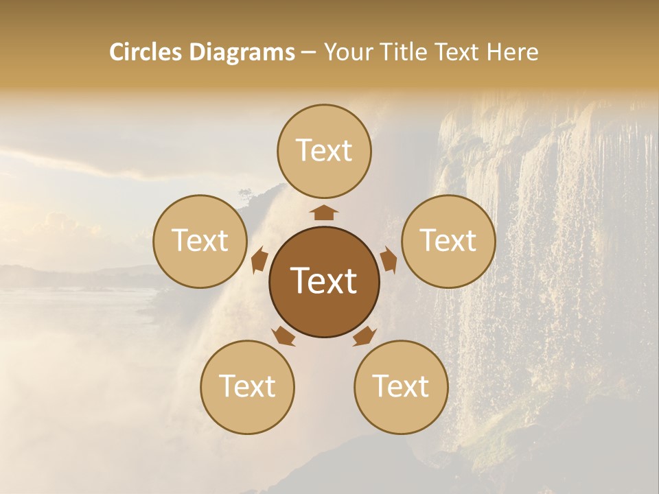 Park Flow Waterfall PowerPoint Template