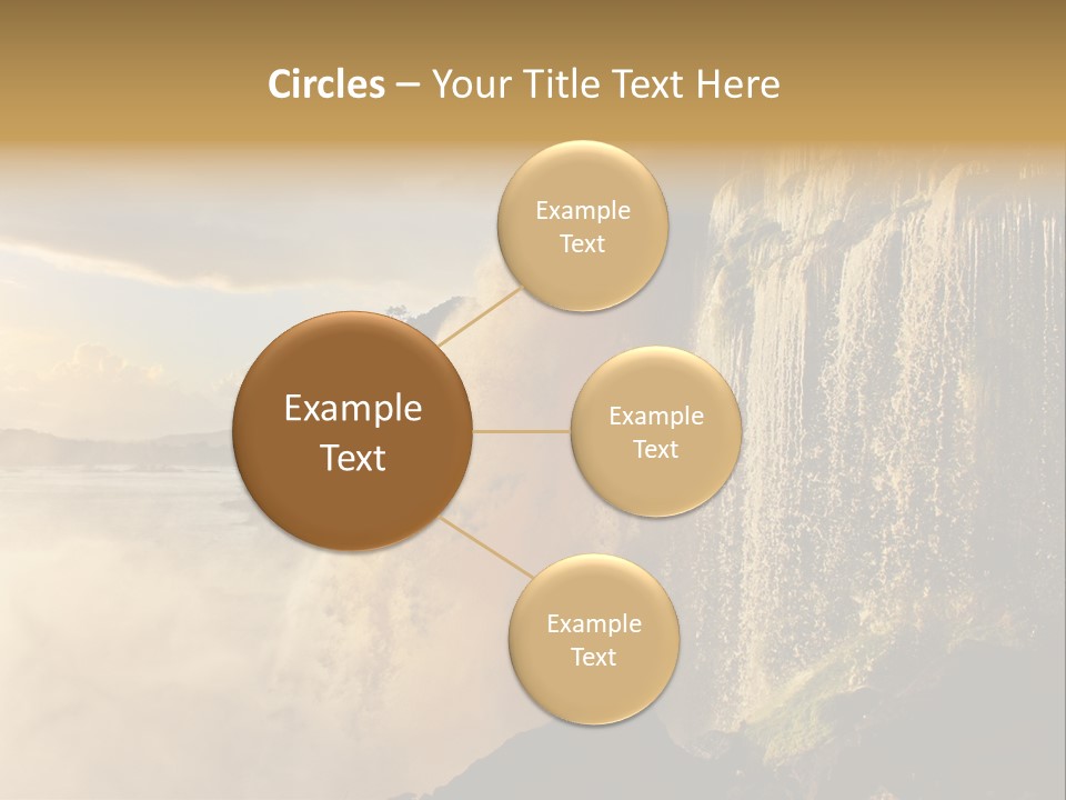 Park Flow Waterfall PowerPoint Template