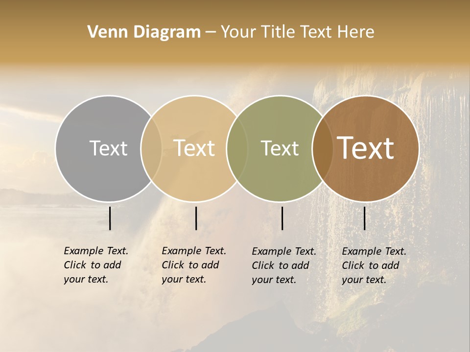 Park Flow Waterfall PowerPoint Template