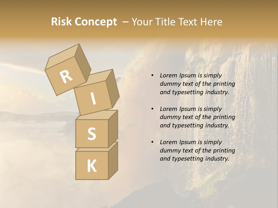 Park Flow Waterfall PowerPoint Template