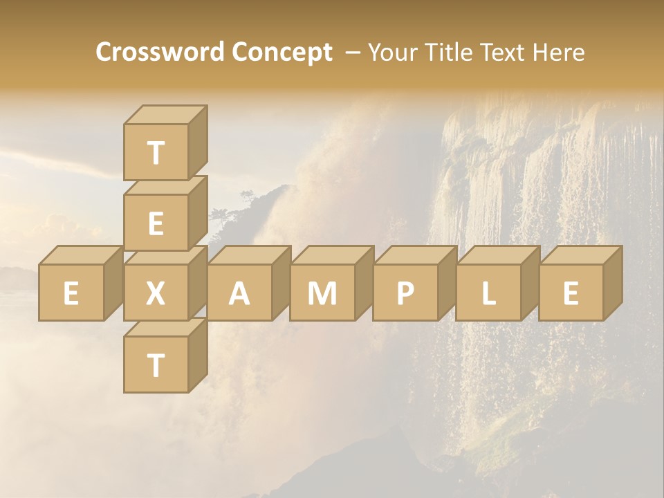 Park Flow Waterfall PowerPoint Template