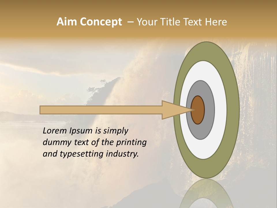 Park Flow Waterfall PowerPoint Template