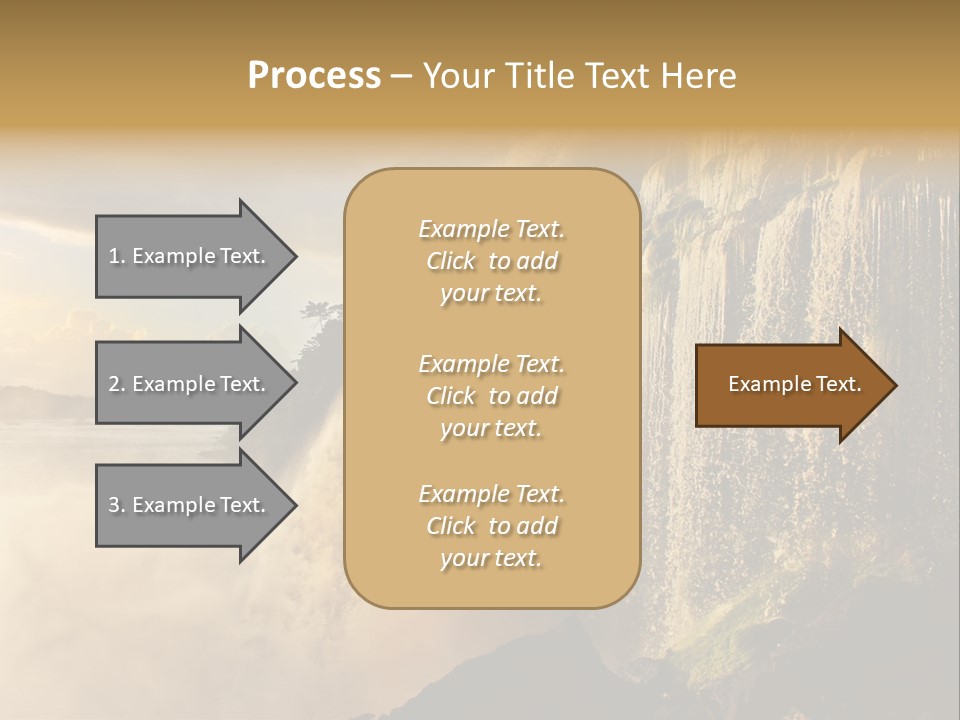 Park Flow Waterfall PowerPoint Template