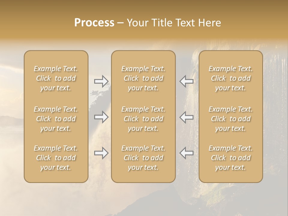 Park Flow Waterfall PowerPoint Template