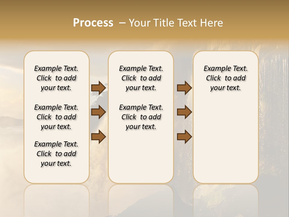 Park Flow Waterfall PowerPoint Template